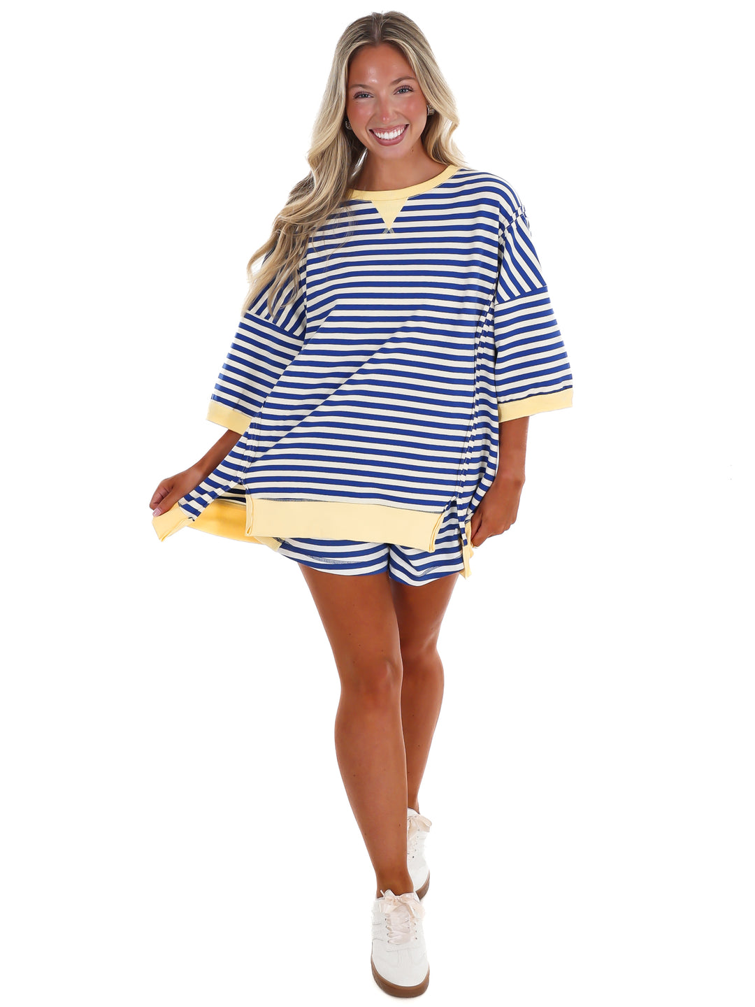Easy Does It Stripe Two Piece Set