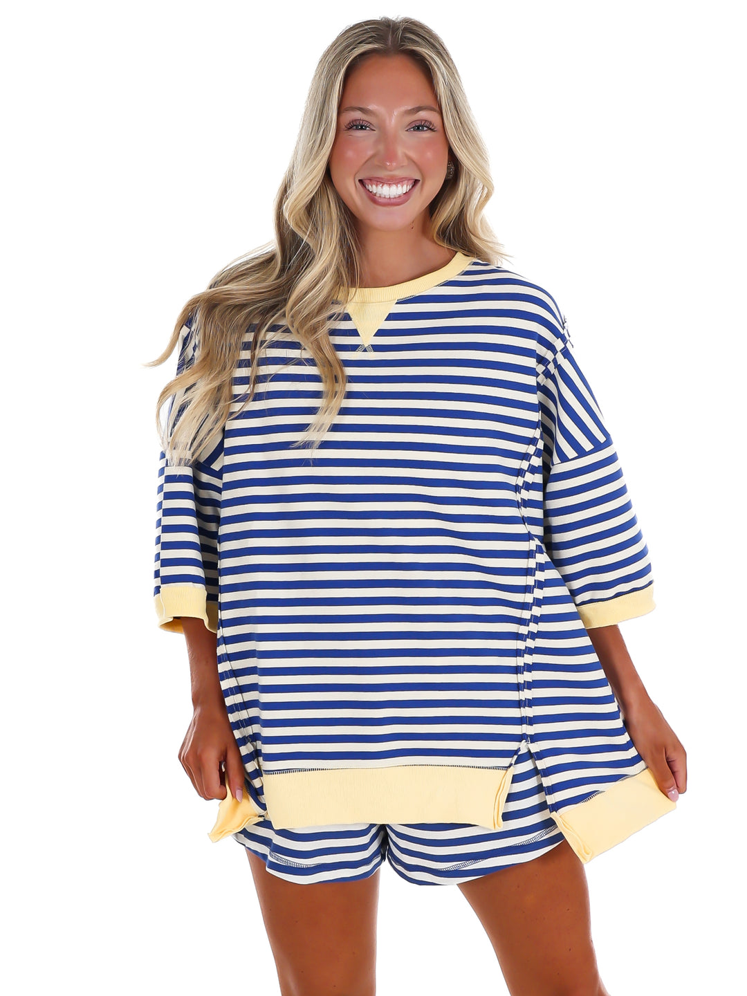 Easy Does It Stripe Two Piece Set