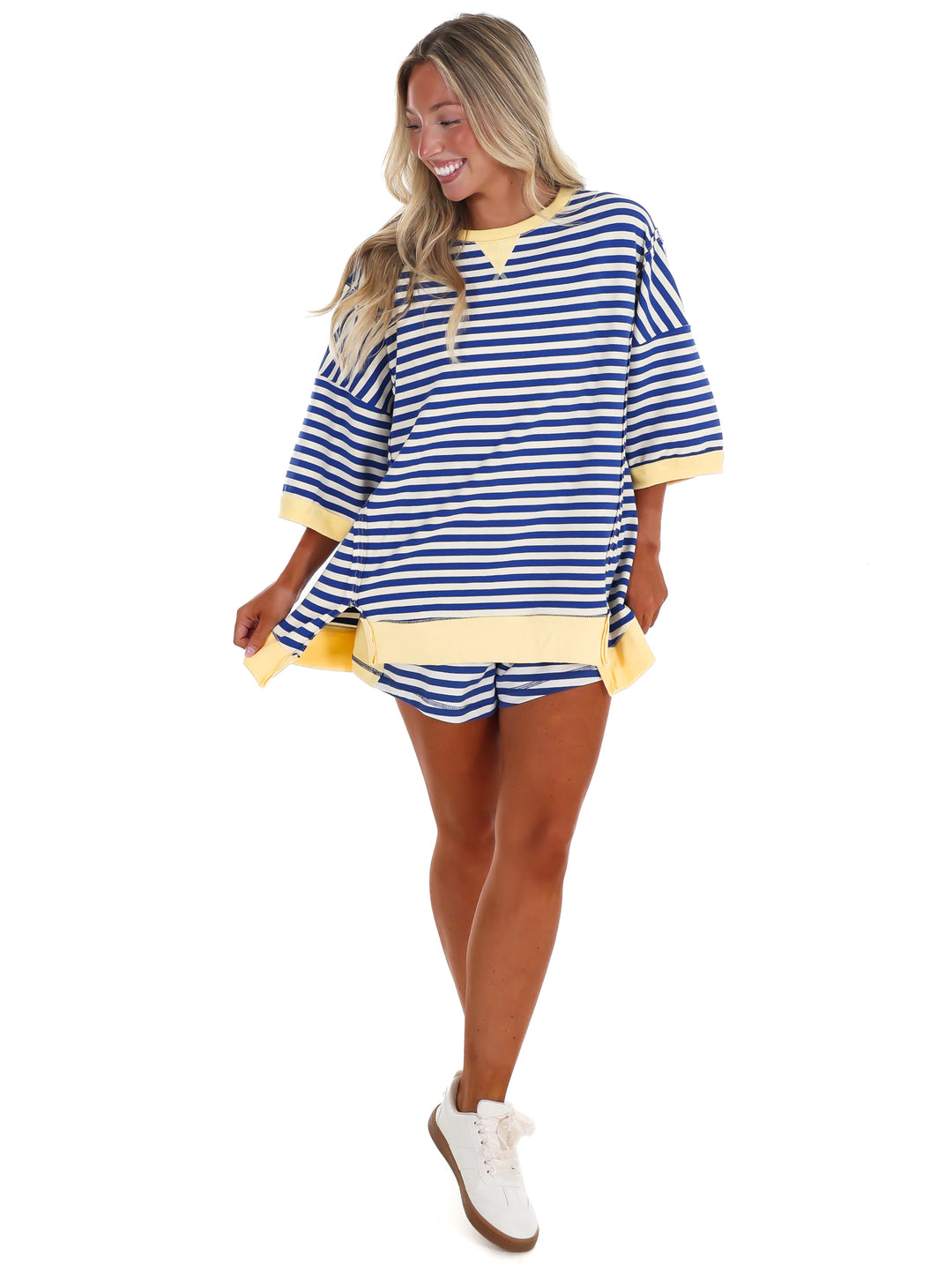 Easy Does It Stripe Two Piece Set