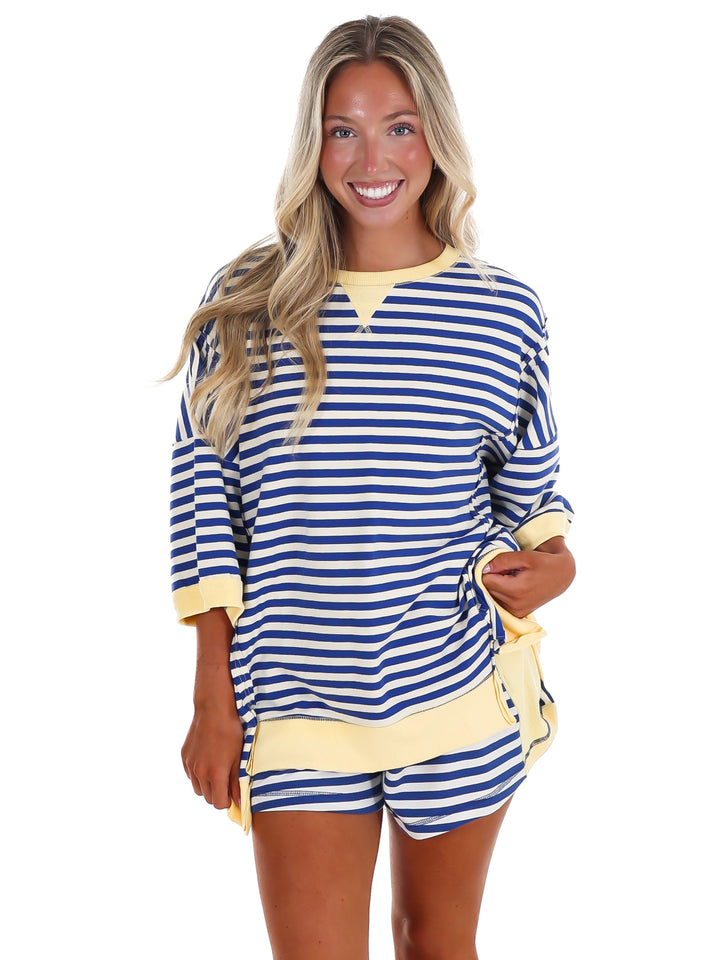 Easy Does It Stripe Two Piece Set