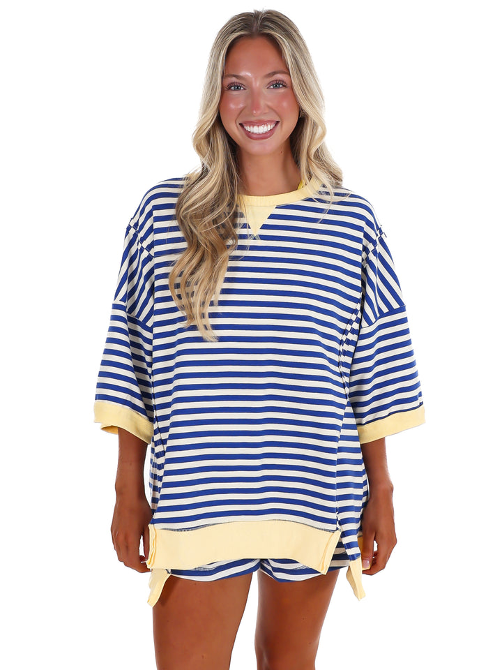 Easy Does It Stripe Two Piece Set