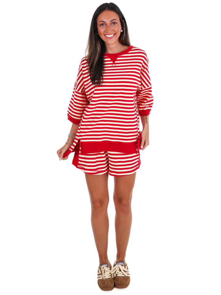 Easy Does It Stripe Two Piece Set