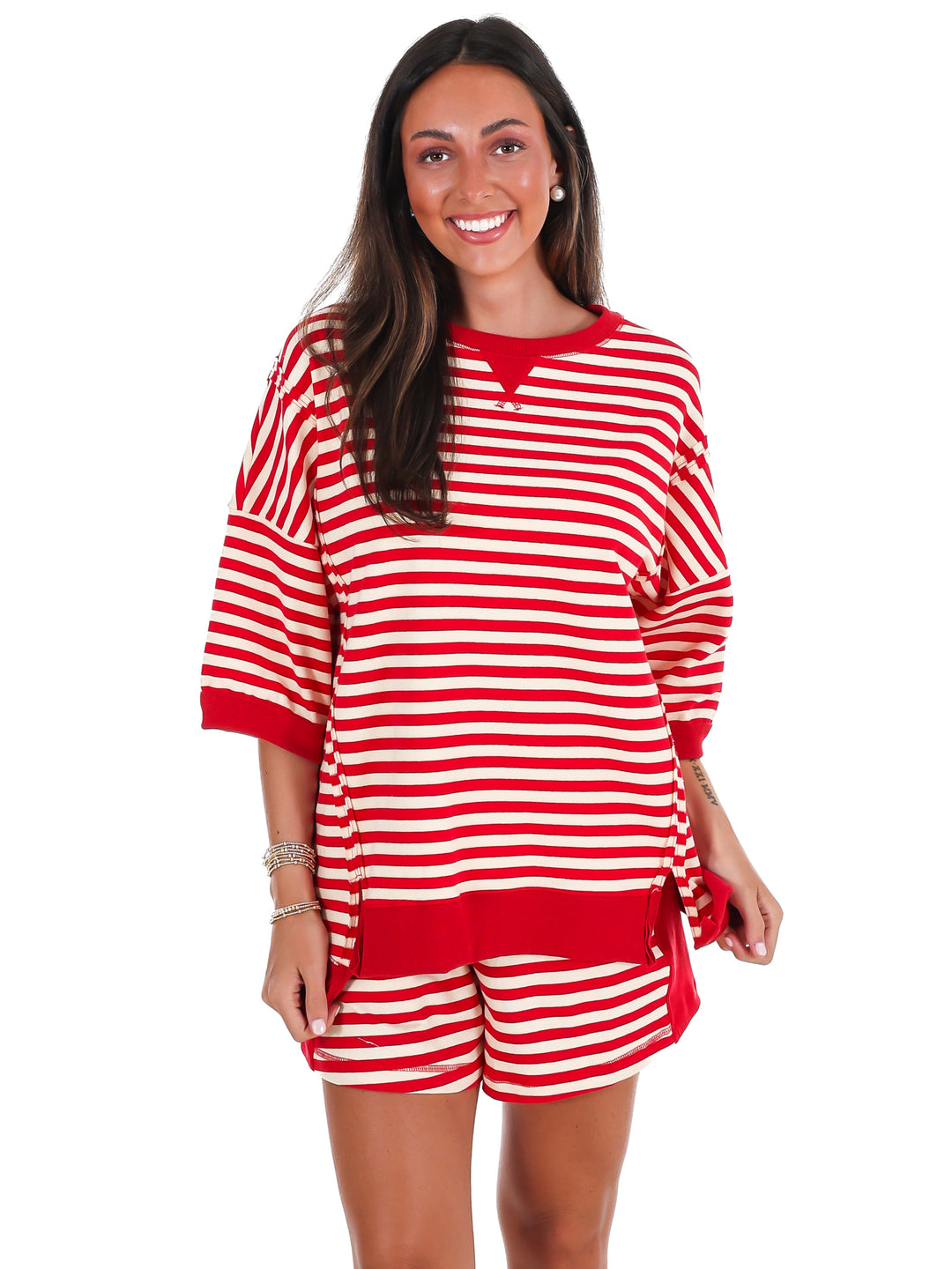 Easy Does It Stripe Two Piece Set
