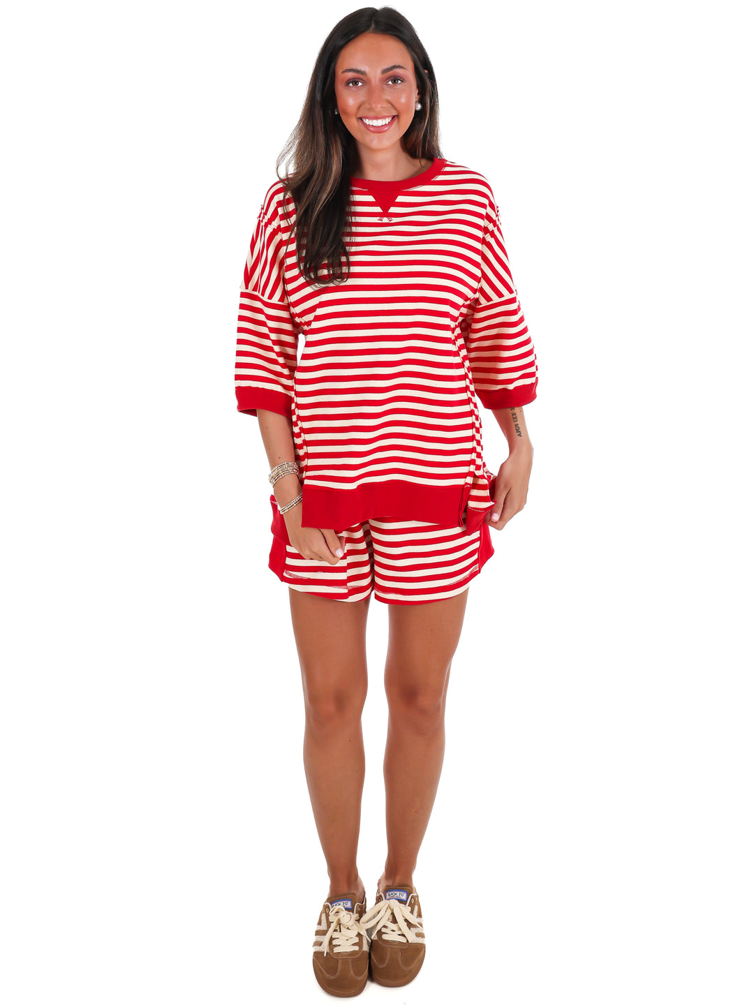 Easy Does It Stripe Two Piece Set