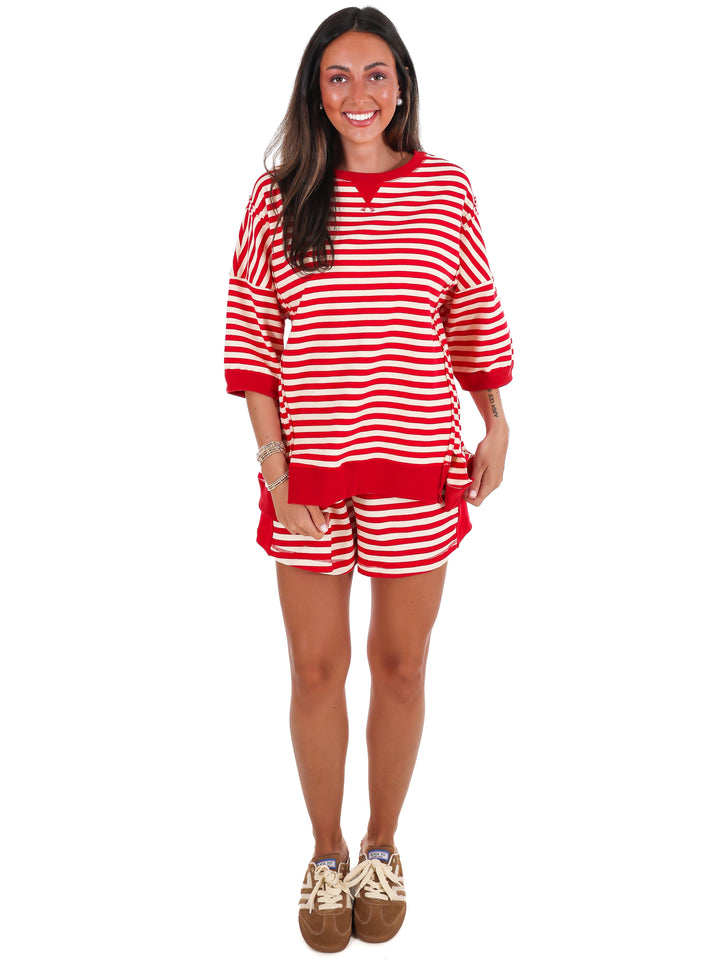 Easy Does It Stripe Two Piece Set