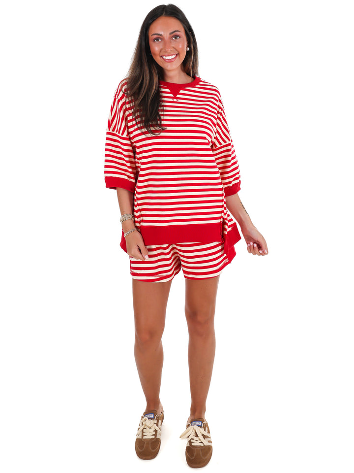 Easy Does It Stripe Two Piece Set