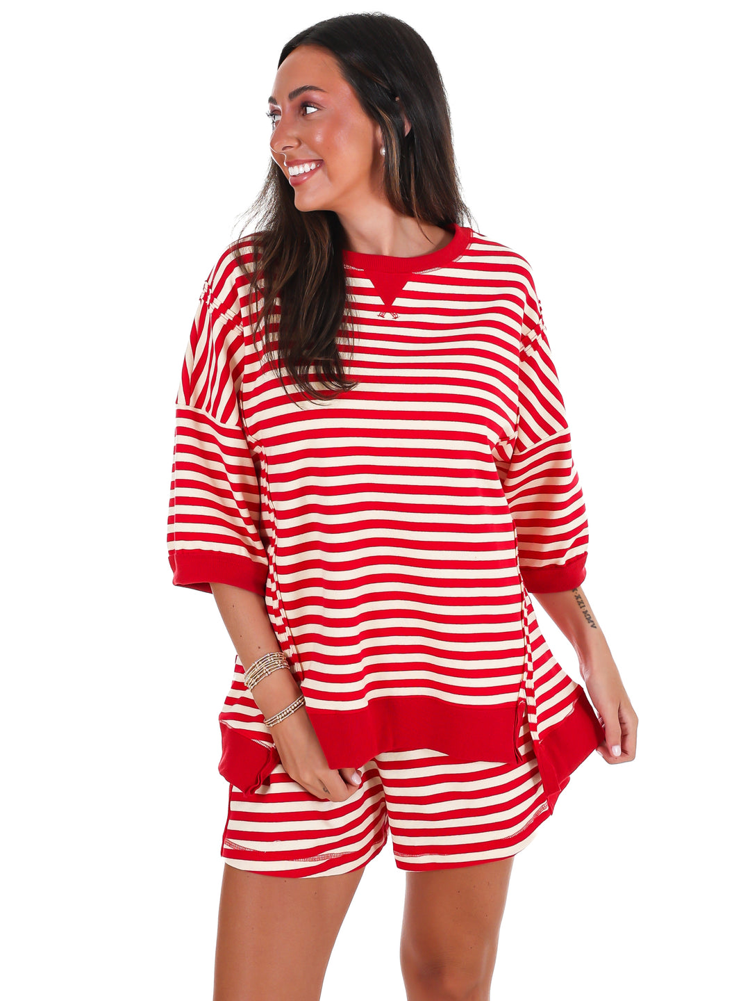 Easy Does It Stripe Two Piece Set