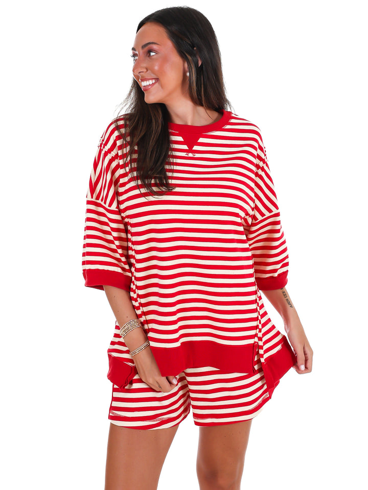 Easy Does It Stripe Two Piece Set