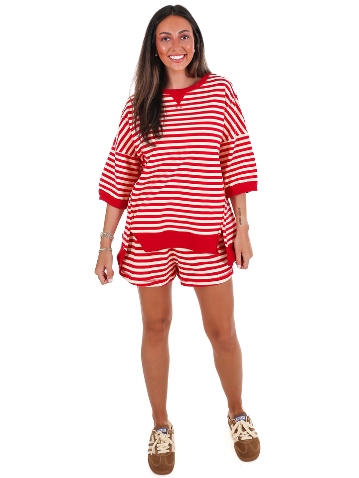 Easy Does It Stripe Two Piece Set
