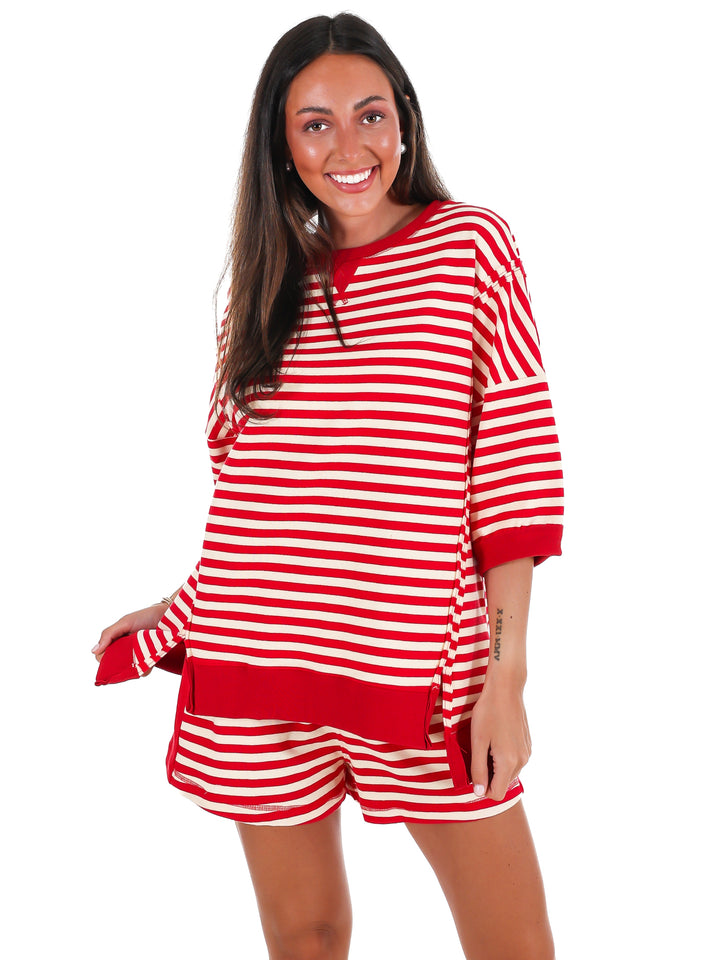 Easy Does It Stripe Two Piece Set