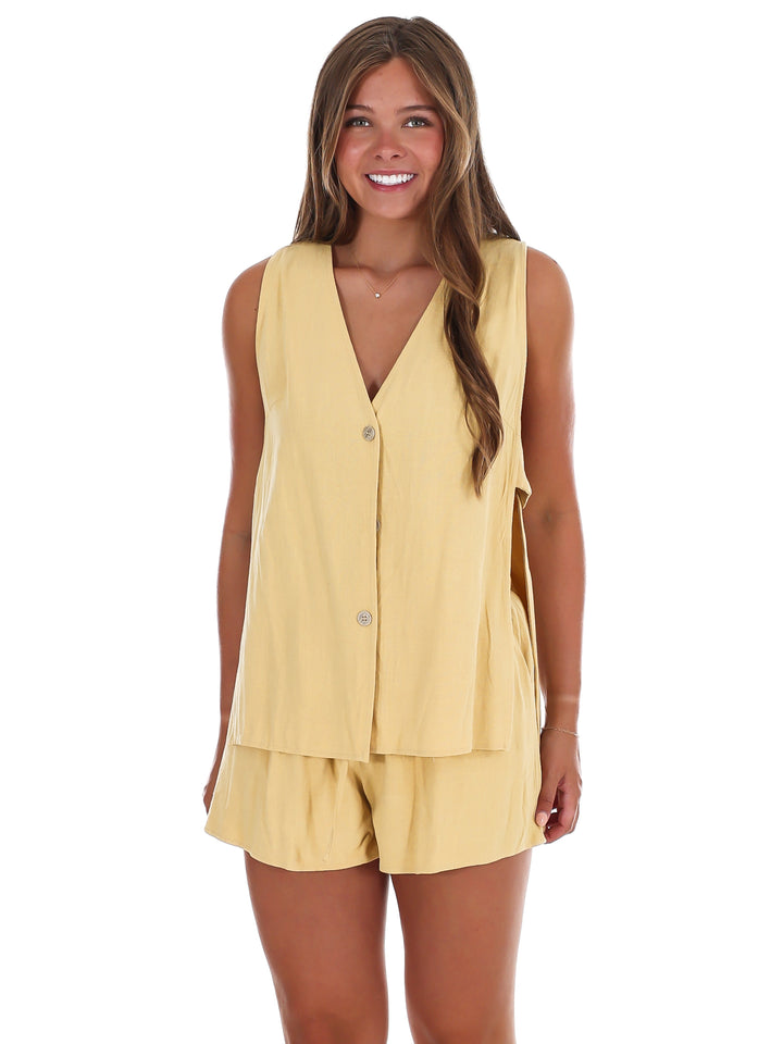 Simple Days Linen Two Piece Set