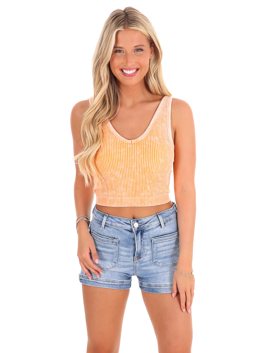 Love of Mine V-Neck Crop Top