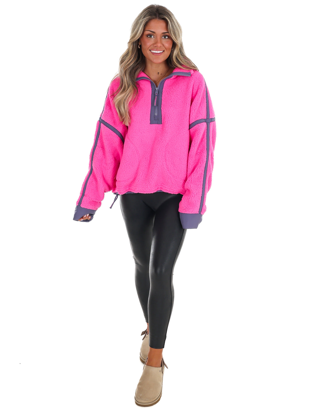 Free People Mountain High 1/2 Zip Pullover