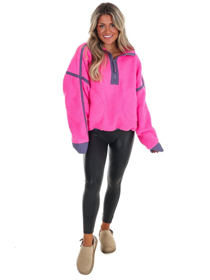 Free People Mountain High 1/2 Zip Pullover