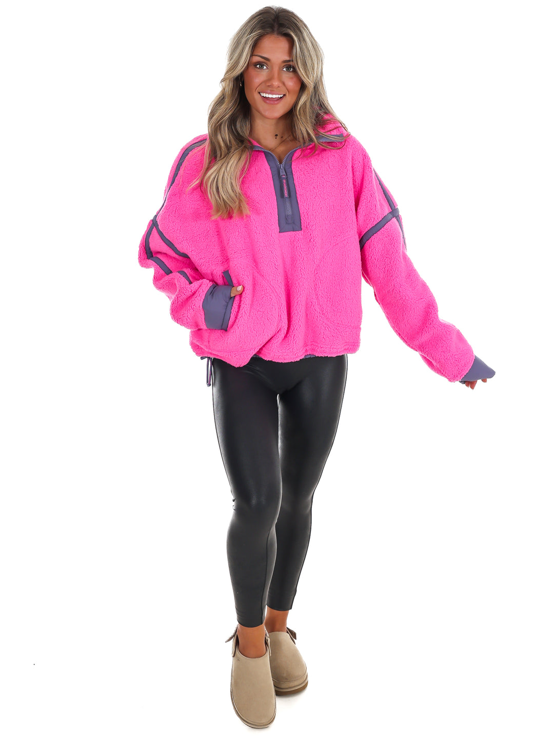 Free People Mountain High 1/2 Zip Pullover