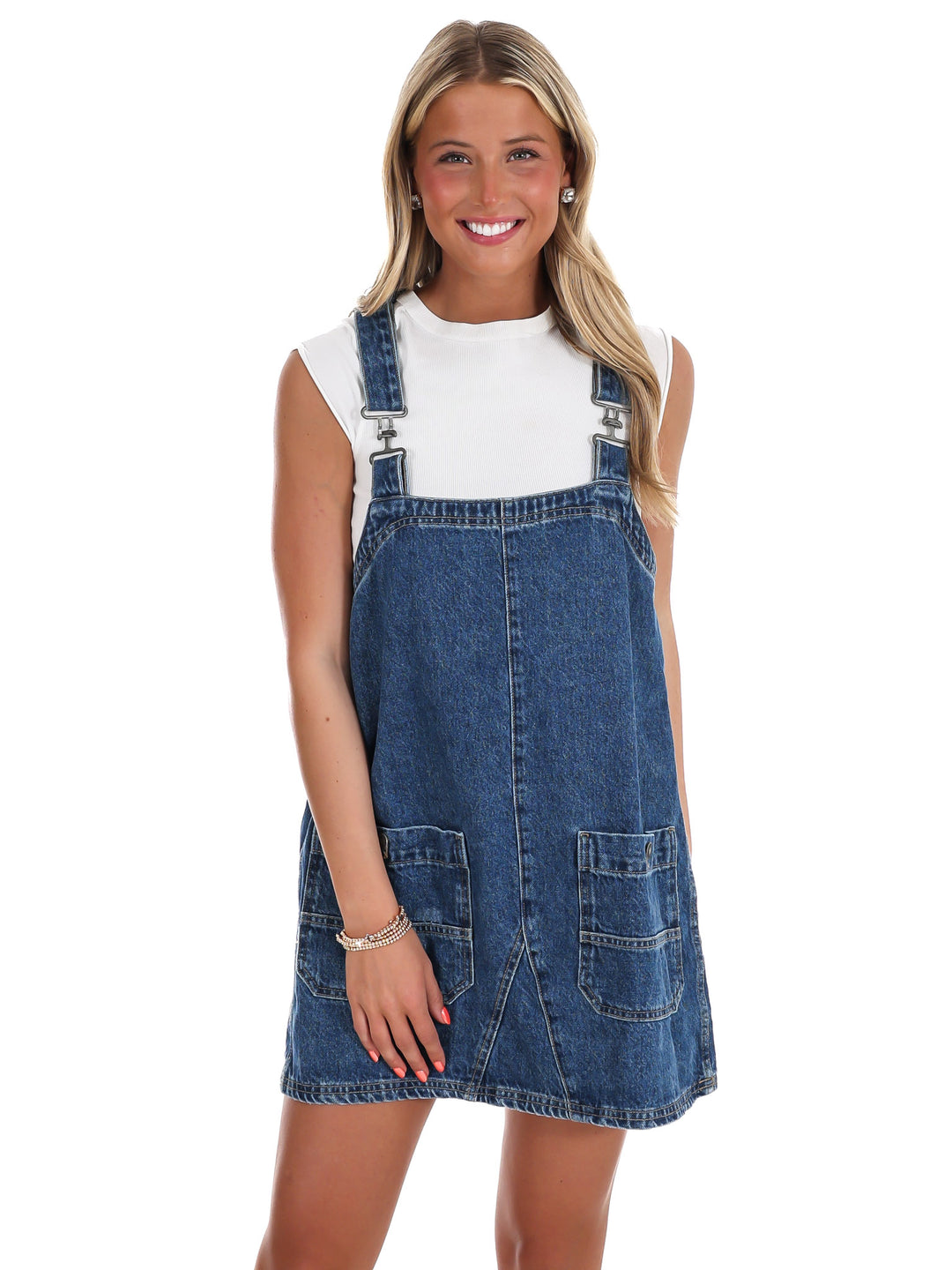free people denim overall dress Free People Women's Edie Denim Skirtall