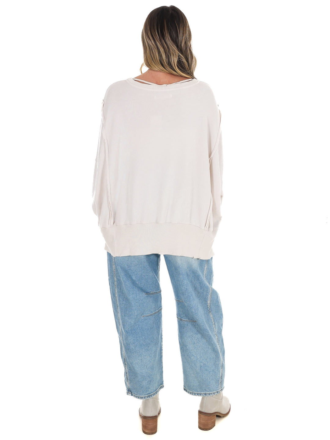 Free People Graphic Camden Highland Cow Pullover