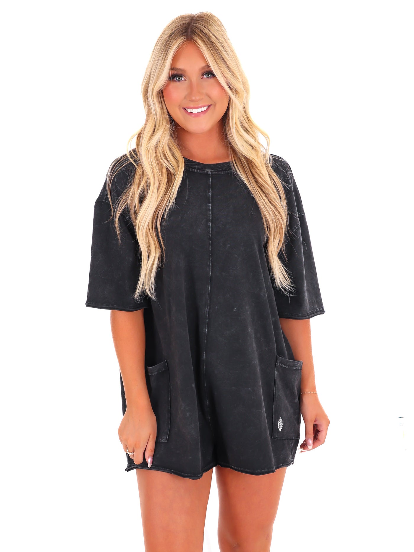 Free People Hot Shot Tee Romper