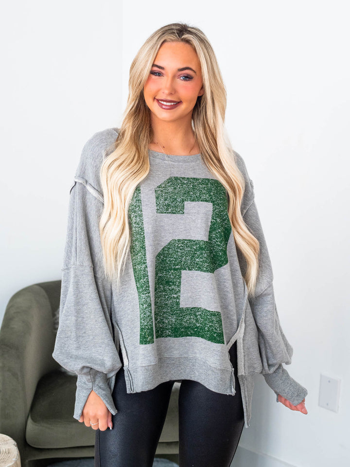 Free People Graphic Camden Pullover