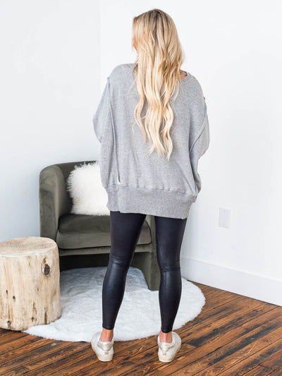 Free People Graphic Camden Pullover