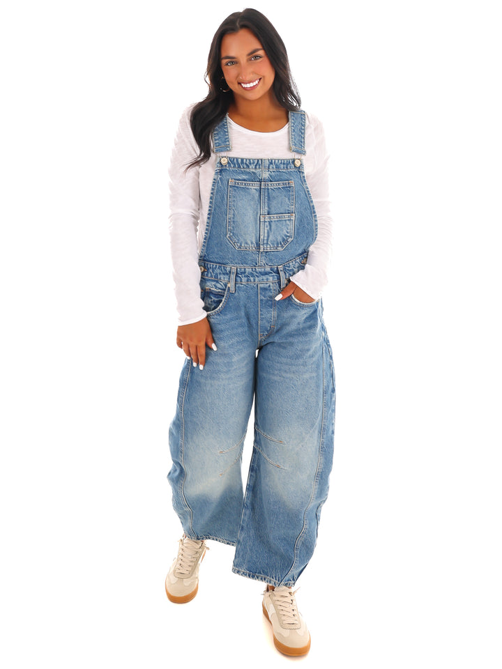 Free People Good Luck Overall