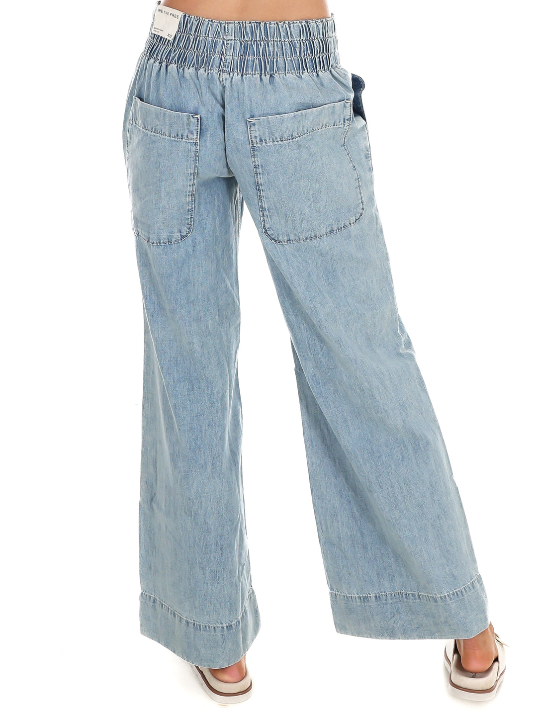 Free People Breezy Denim Pull On Pants