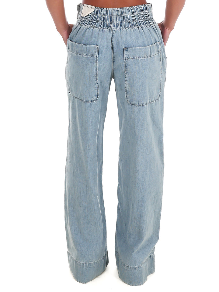 Free People Breezy Denim Pull On Pants