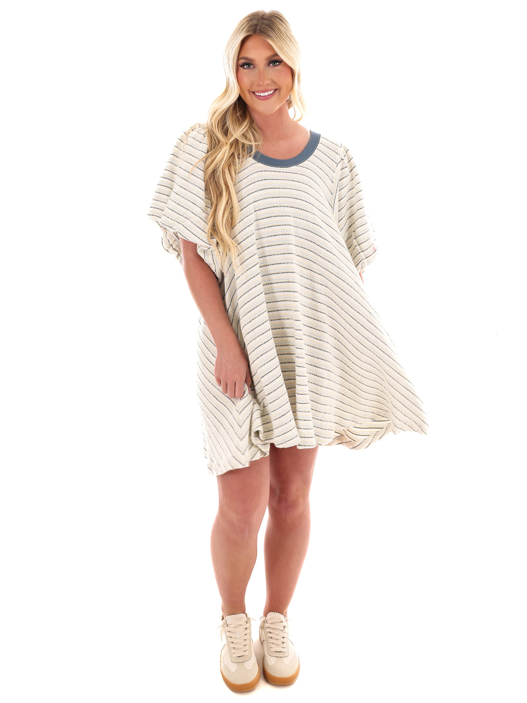 free people striped mini dress Free People Hudson Pullover Mini Dress – Josie's Boutique