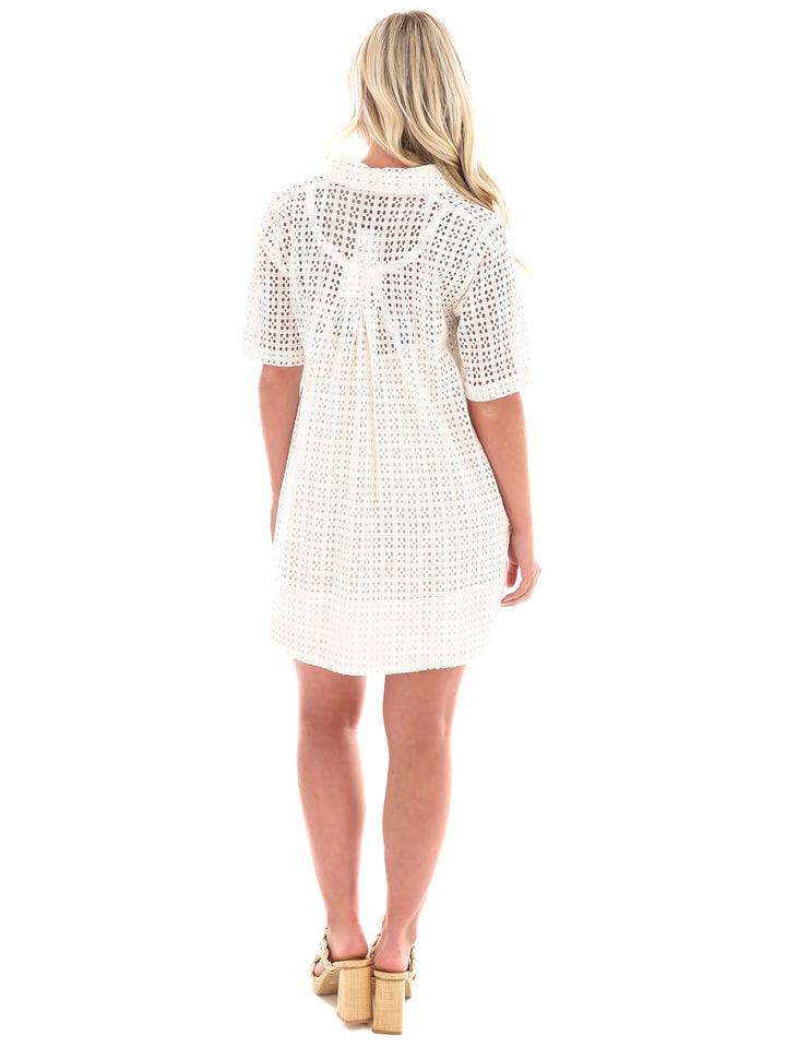 Free People Remino Eyelet Mini Dress