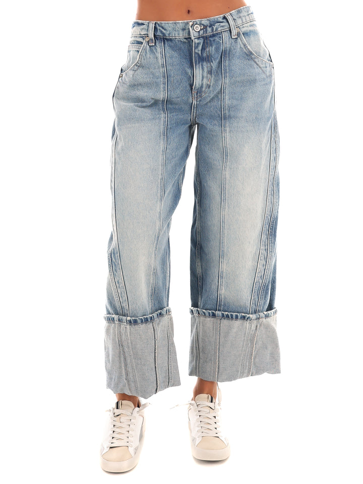 Free People Olsen Cuffed Barrel Jeans