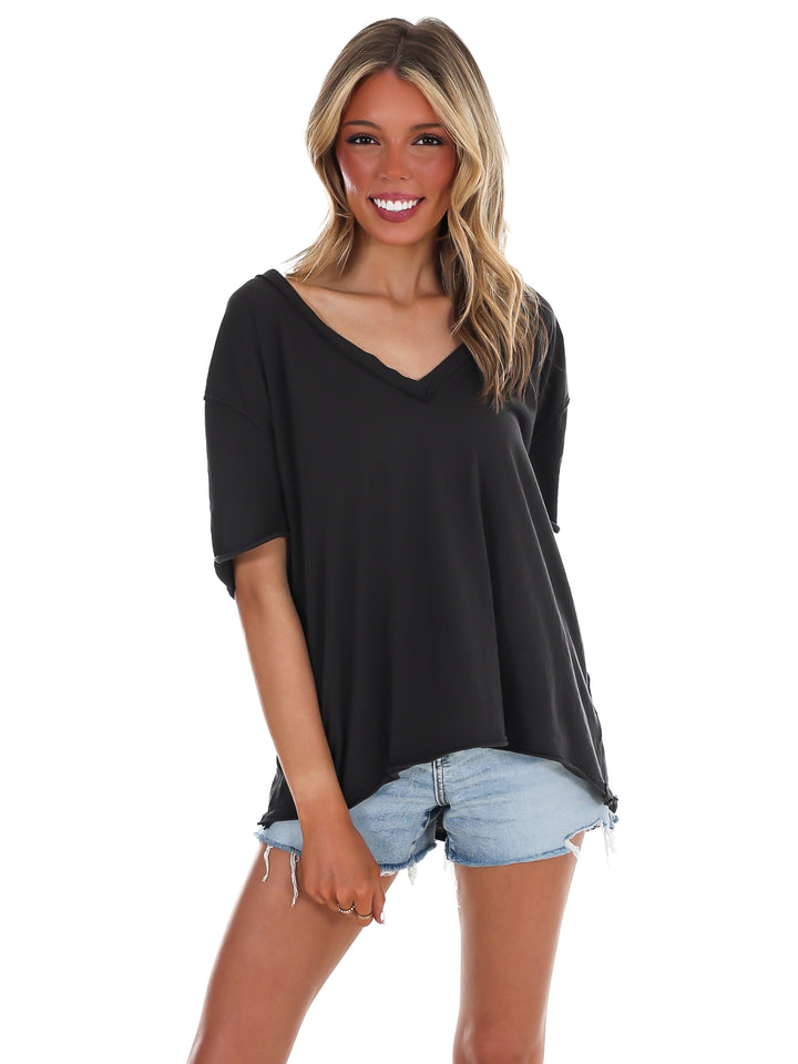 Free People Nina V-Neck Tee