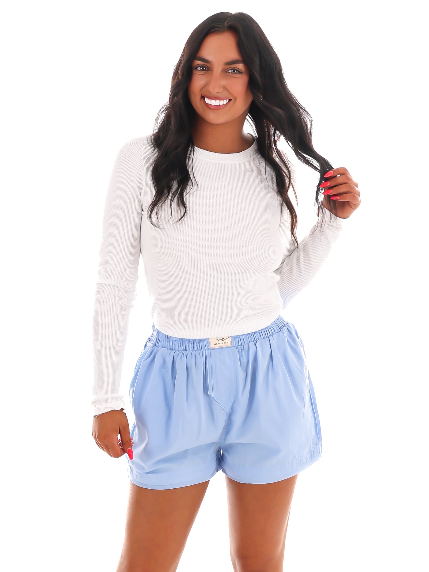 Free People Day to Day Solid Boxer Shorts