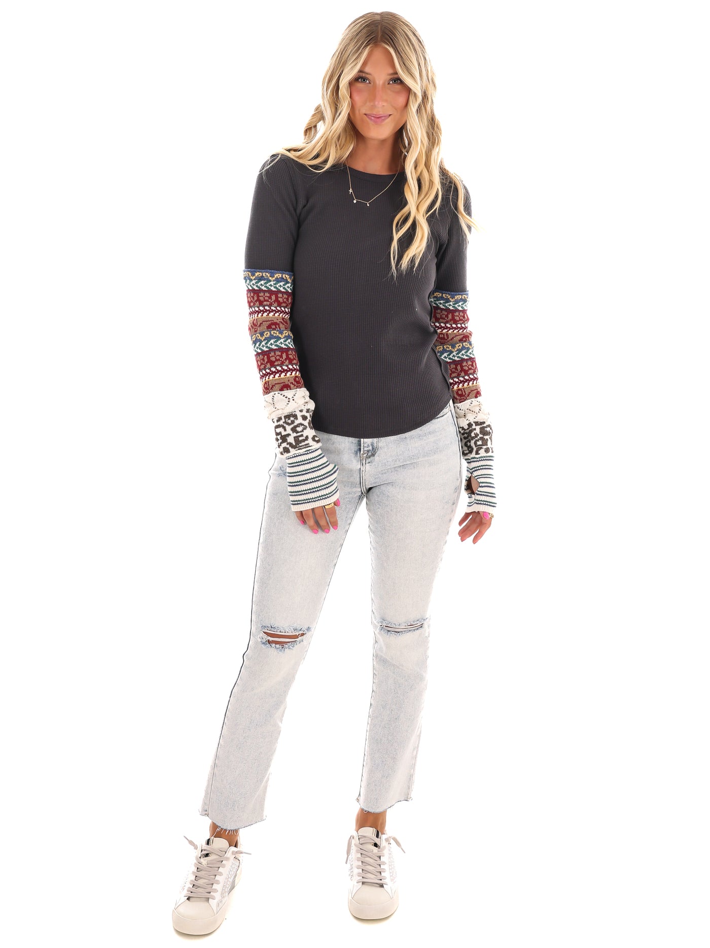 Free People All in Cuff Top