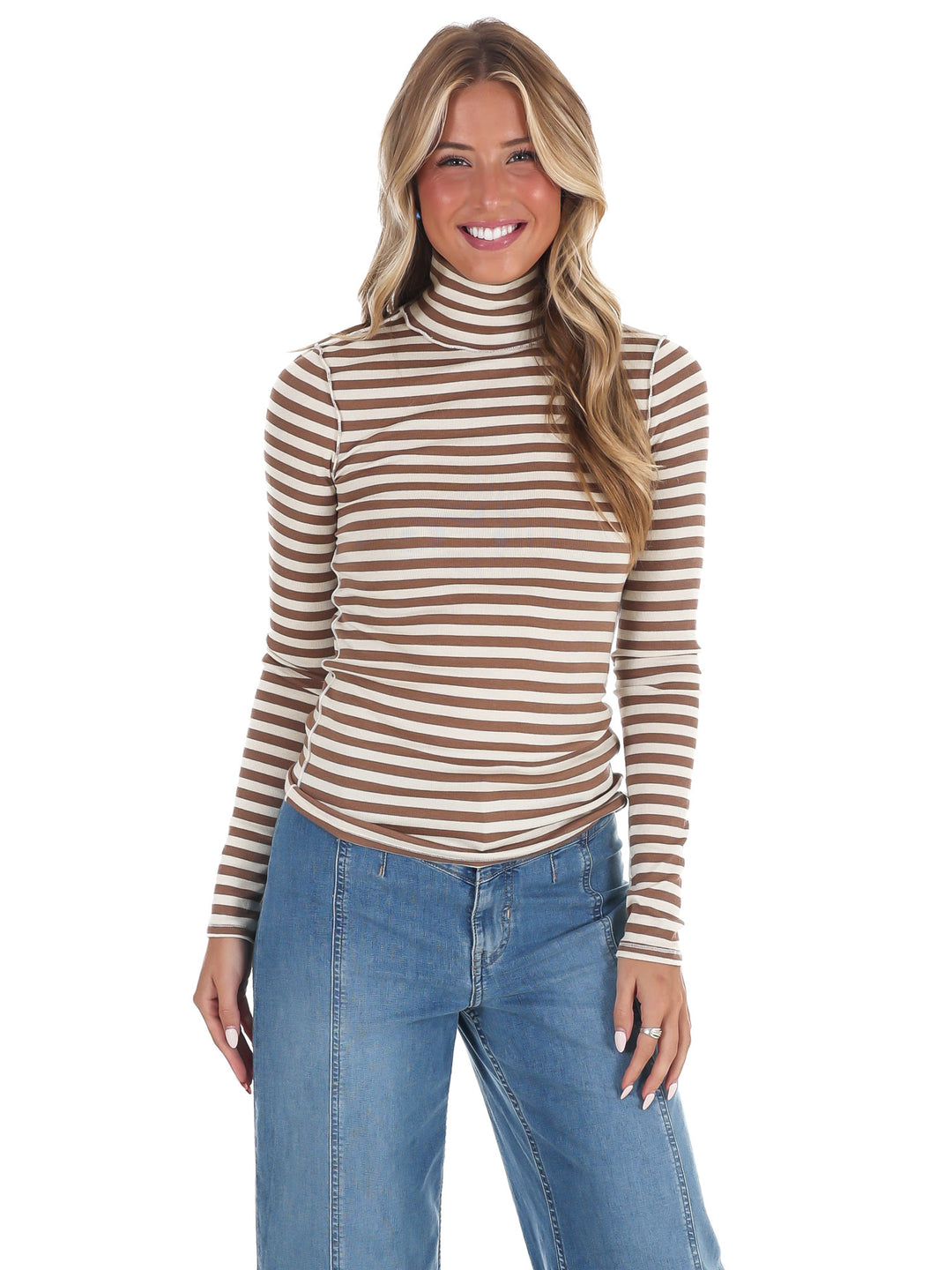 Free People Good Good Turtle Stripe Top
