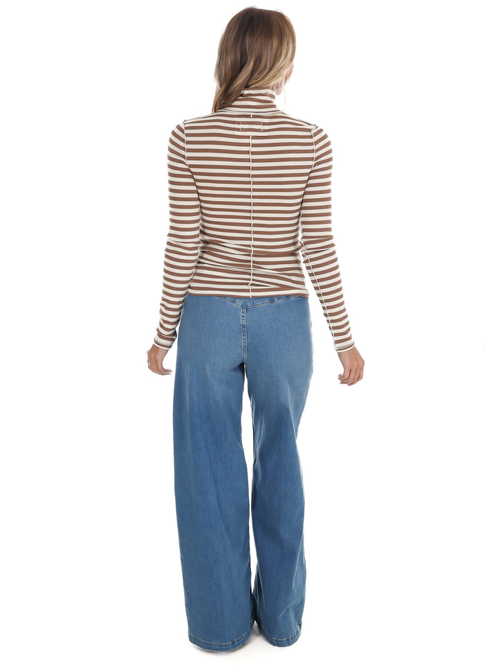 Free People Good Good Turtle Stripe Top