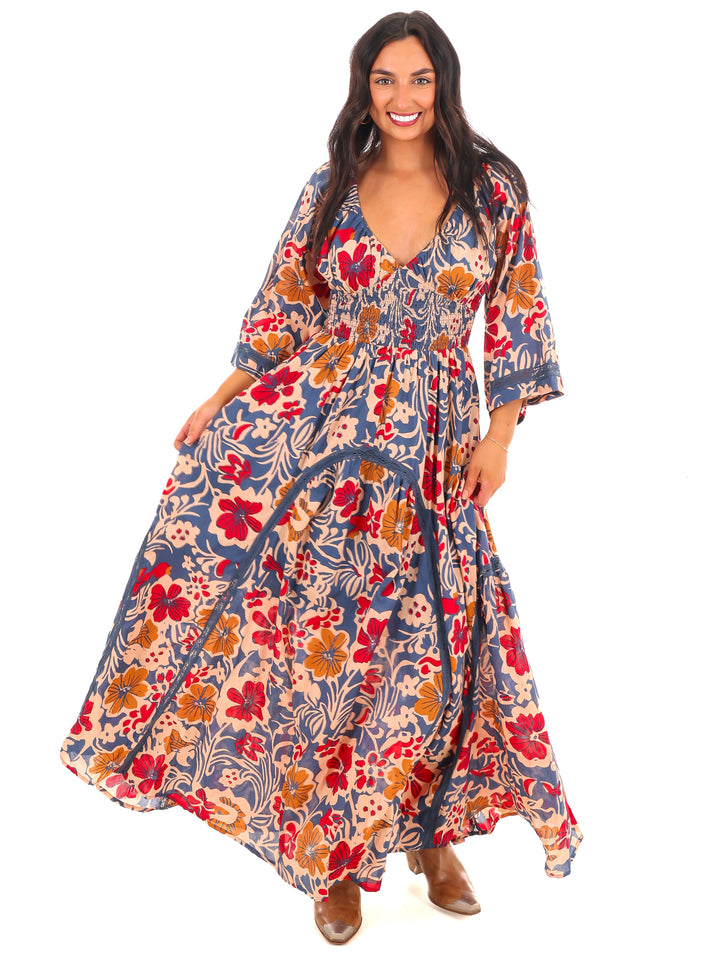 Free People Printed Dixie Maxi Dress