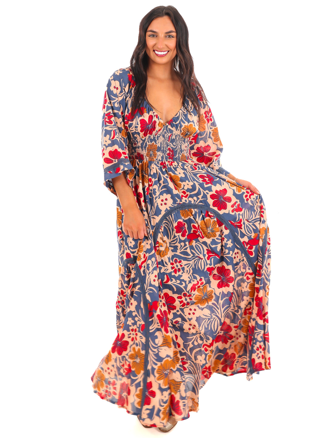 Free People Printed Dixie Maxi Dress