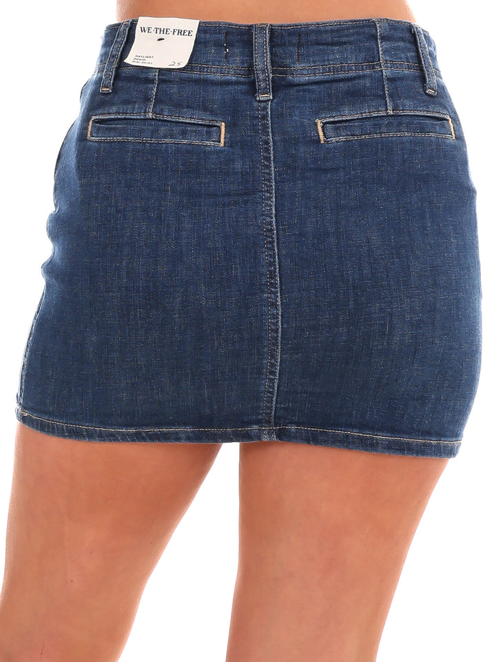 Free People Daylight Denim Mini Skirt