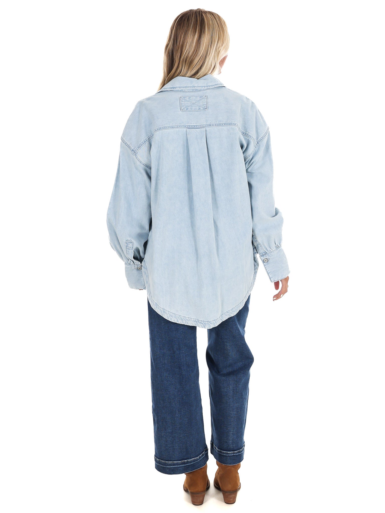 Free People Ashley Denim Shirt – Josie's Boutique