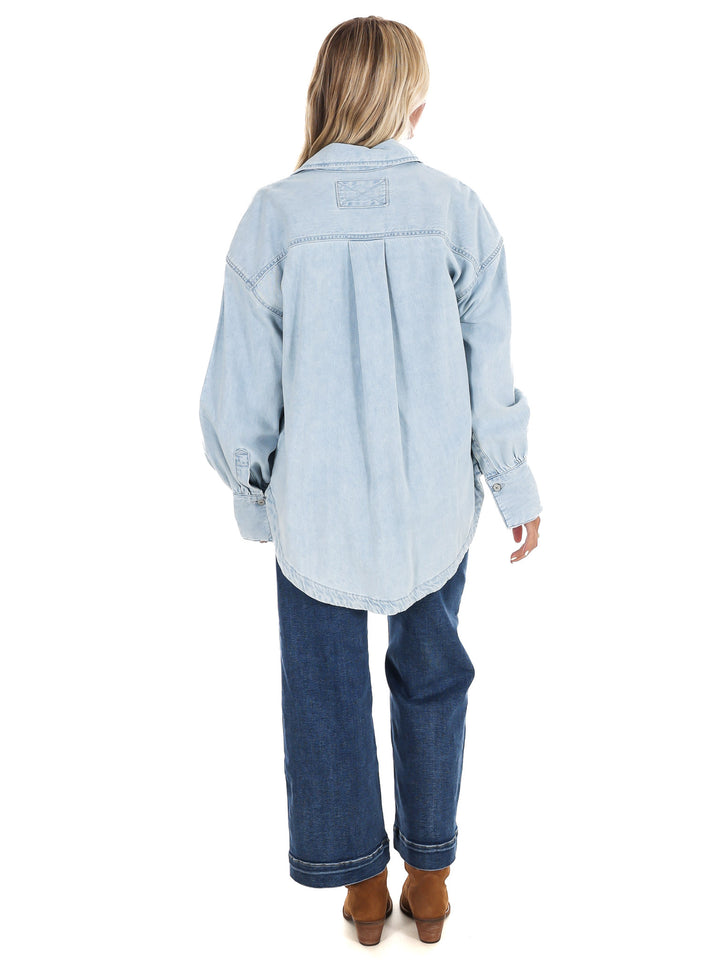 Free People Ashley Denim Shirt