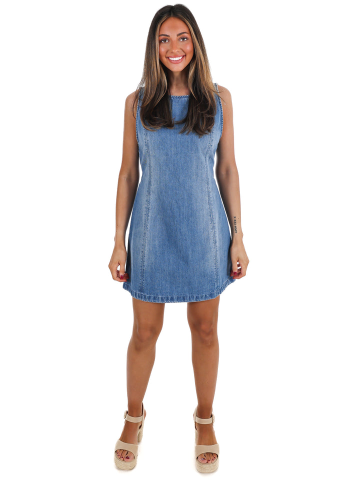 Free People Atlas Denim Mini Dress