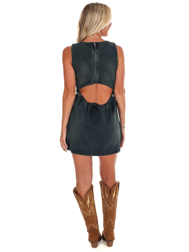 Free People Atlas Denim Mini Dress