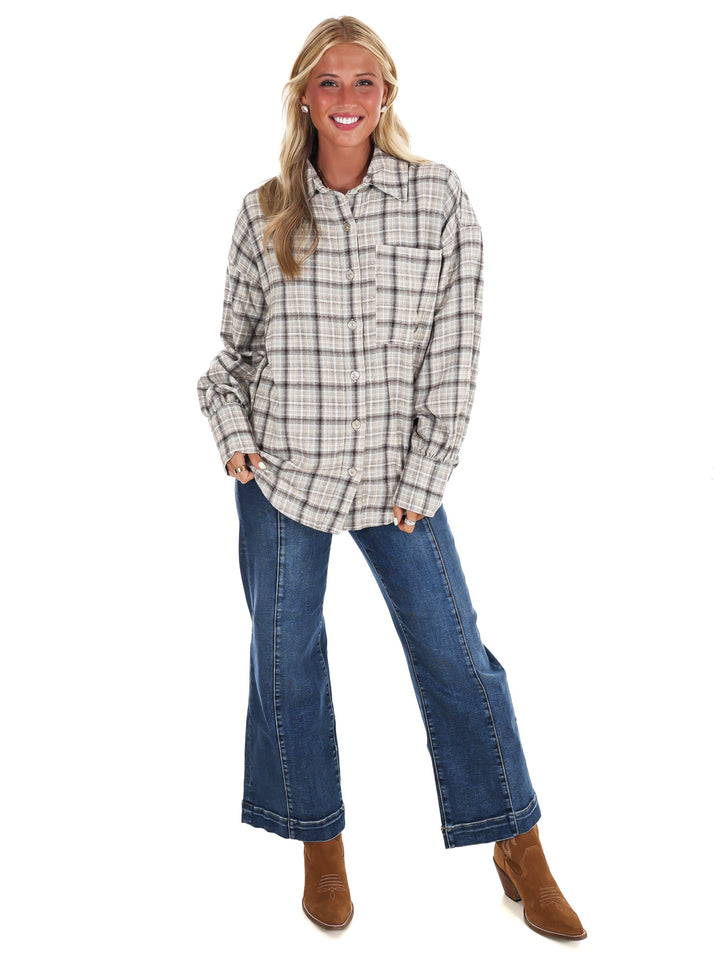 Free People Ashley Plaid Shirt