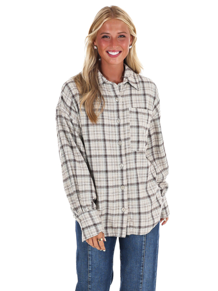 Free People Ashley Plaid Shirt