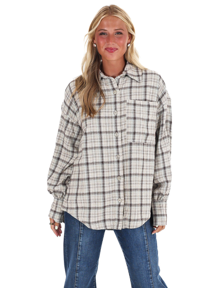 Free People Ashley Plaid Shirt