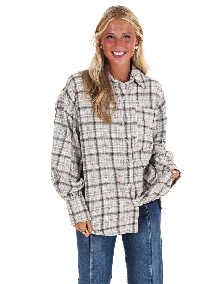 Free People Ashley Plaid Shirt