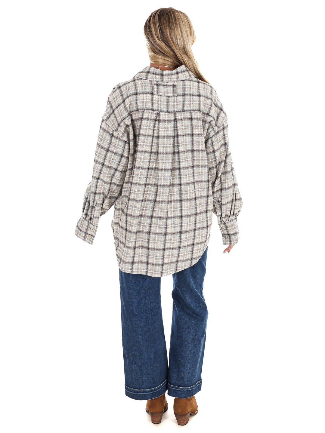 Free People Ashley Plaid Shirt