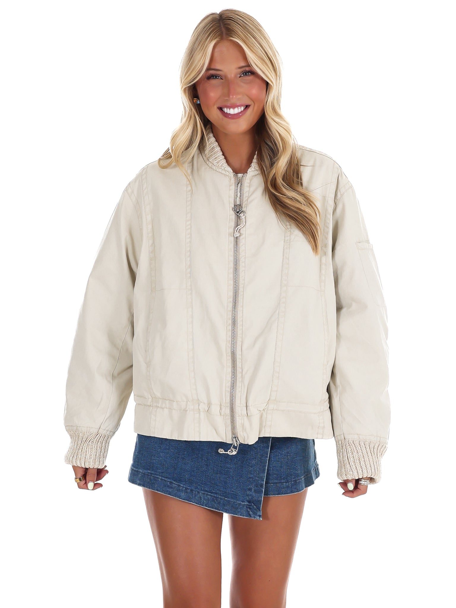 Free People Jax Washed Bomber Jacket – Josie's Boutique