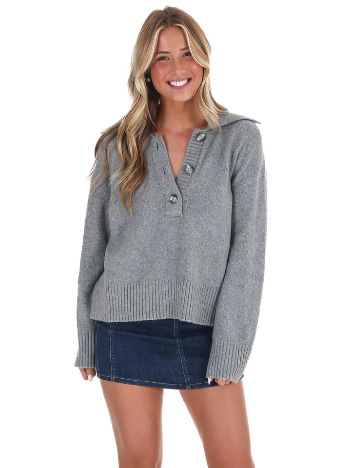 Free People Trading Up Polo Sweater