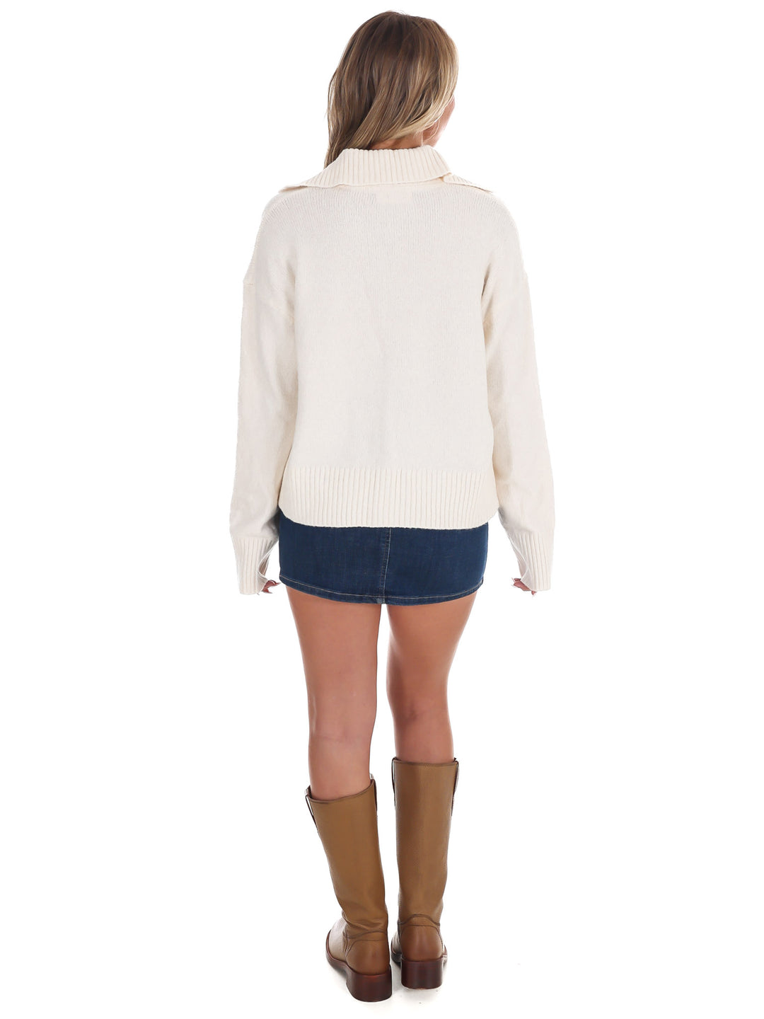 Free People Trading Up Polo Sweater